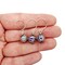 Tiny Christmas Ornaments, 8 pieces with Hooks, Miniature Glass Balls for Dollhouse Tree, Adorabilities
